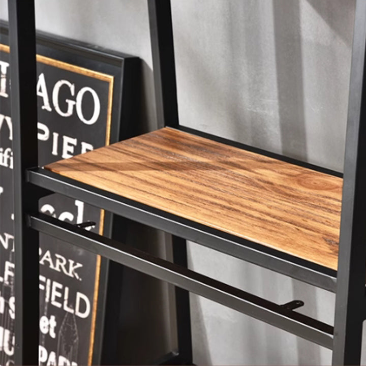 MAS-3053 Masdio Solid Wood Study Table with Ladder Shelf