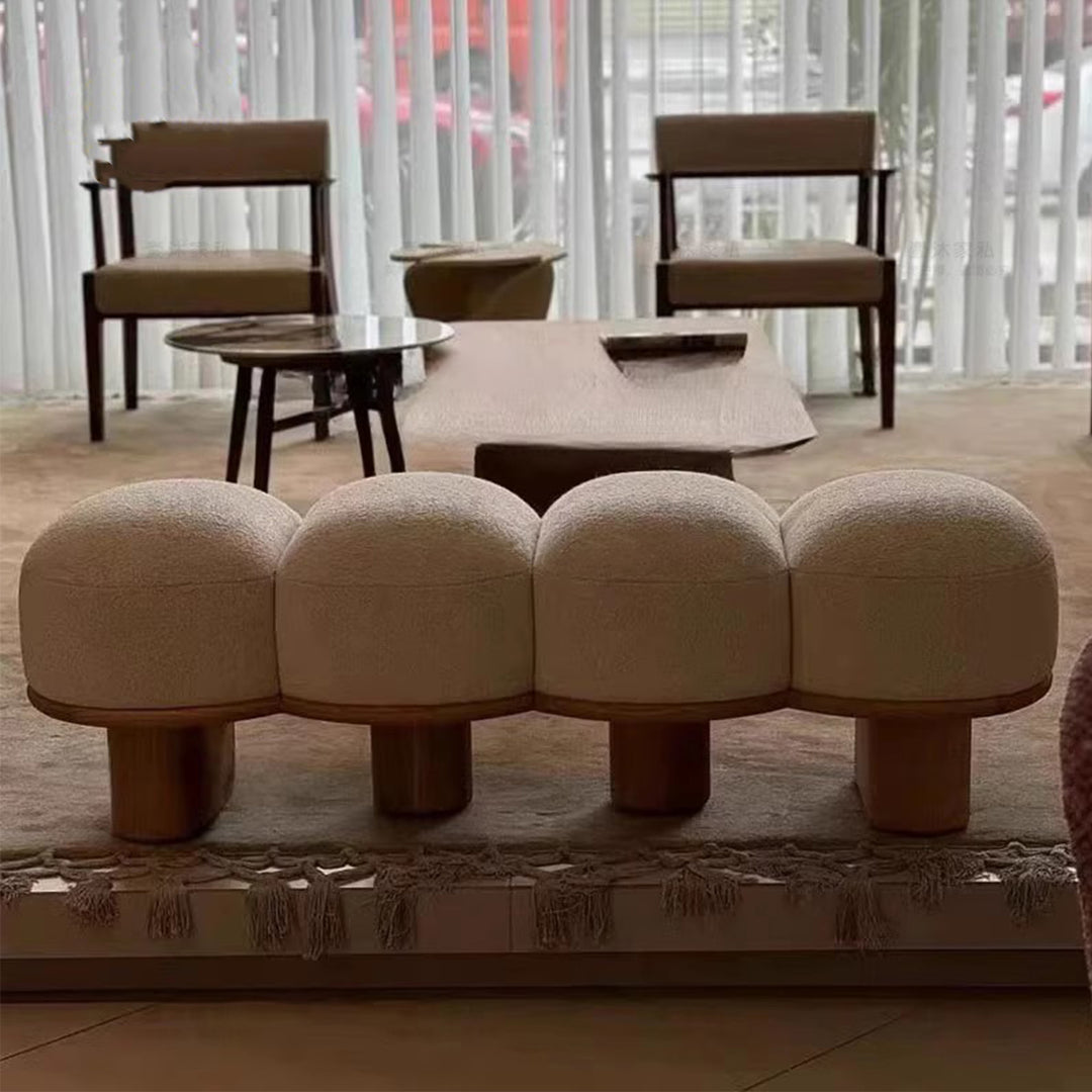 MAS-3069 Masdio Modern Boucle Bench