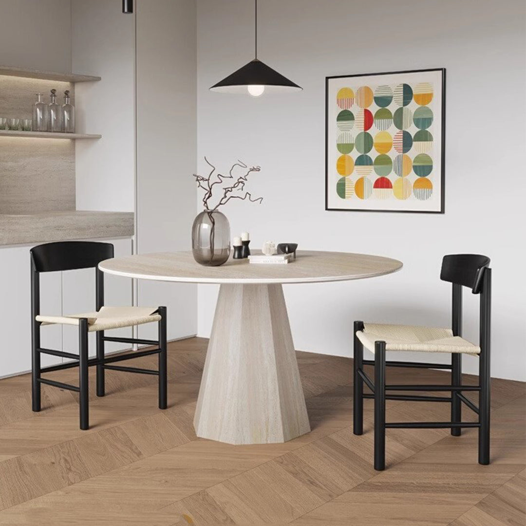 MAS-3071 Masdio Modern Travertine Dining Table