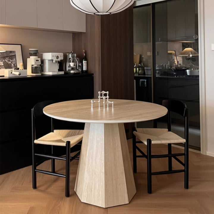 MAS-3071 Masdio Modern Travertine Dining Table