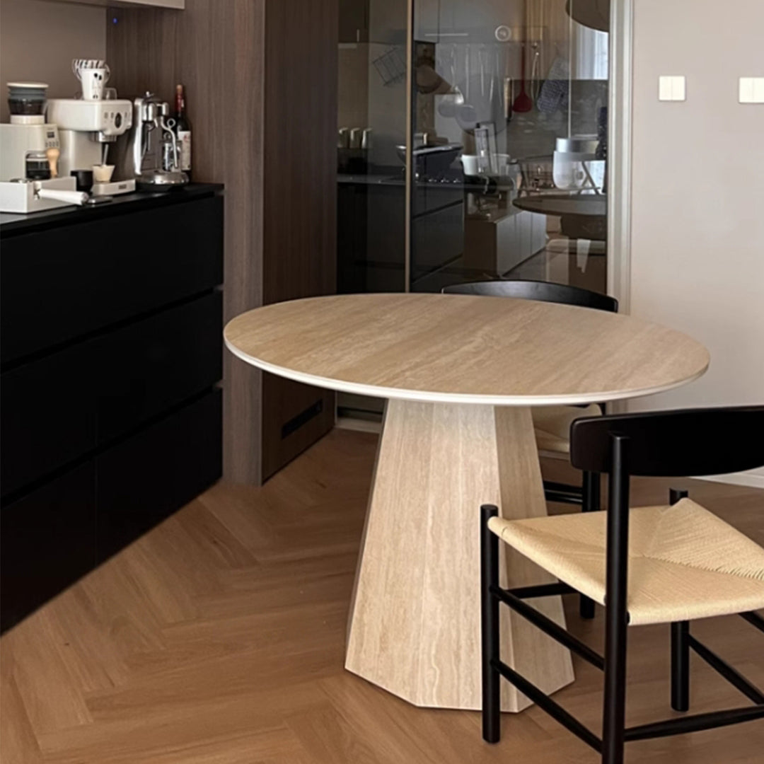MAS-3071 Masdio Modern Travertine Dining Table