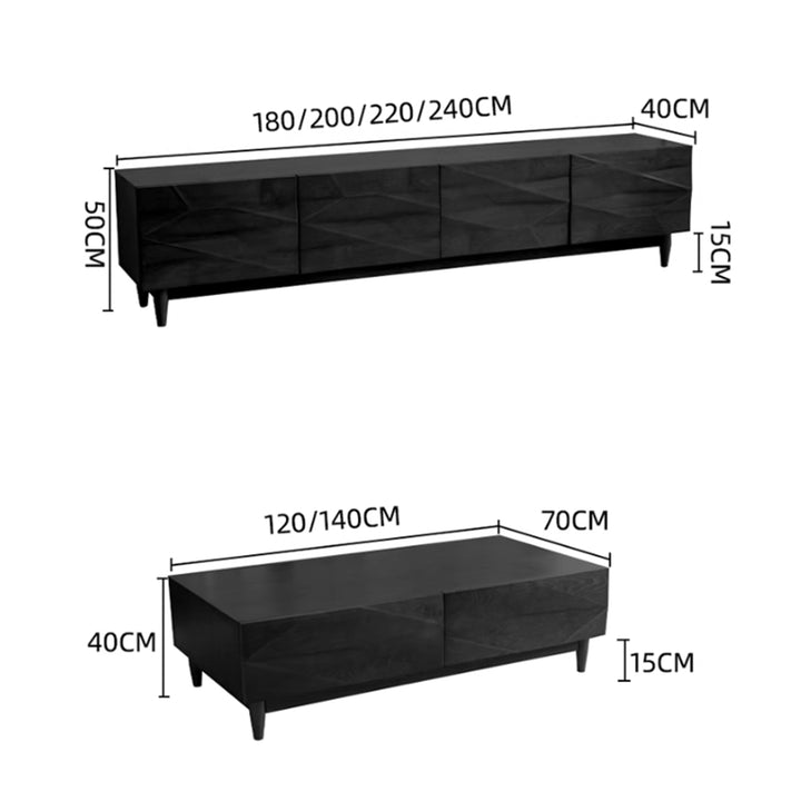 MAS-3073 Masdio Modern Solid Wood TV Console