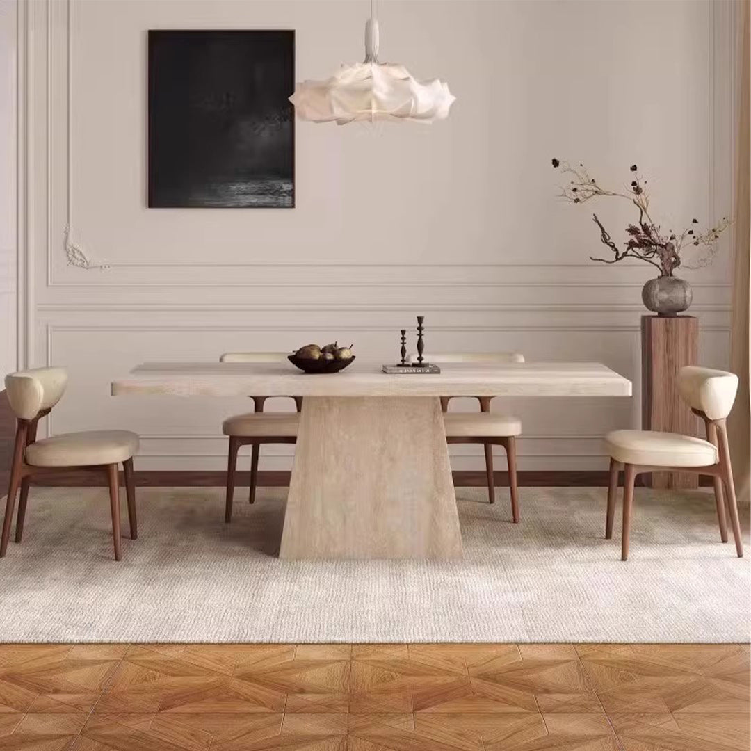 MAS-3091 Masdio Modern Travertine Dining Table