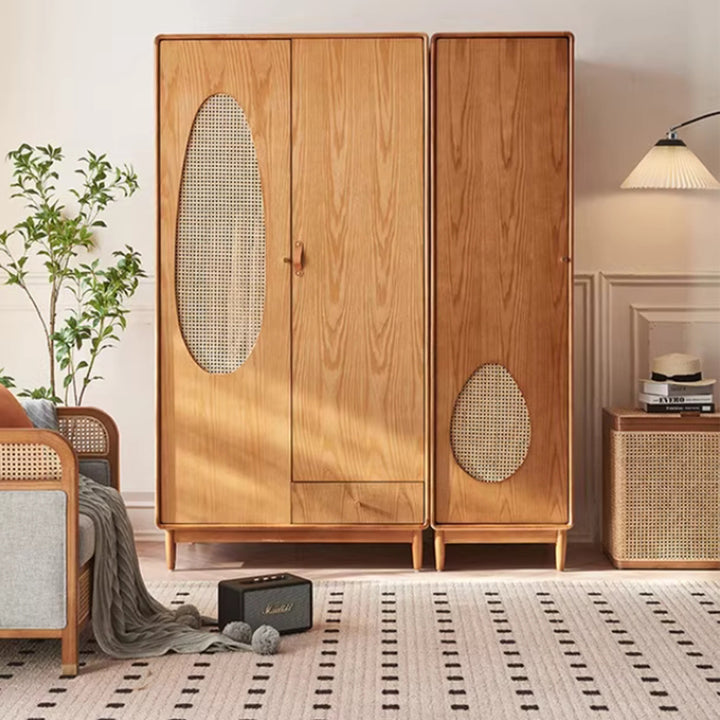MAS-3094 Masdio Japandi Solid Wood Wardrobe
