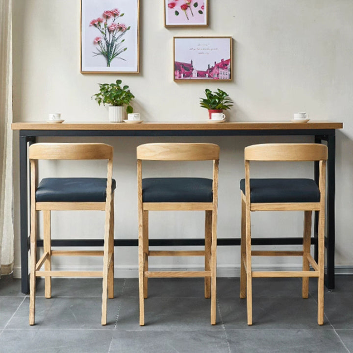 MAS-3113 Masdio Japandi Solid Wood Bar Table