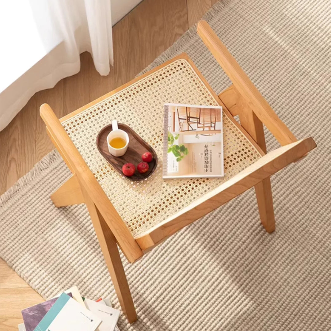 MAS-3173 Masdio Vintage Solid Wood Rattan Chair