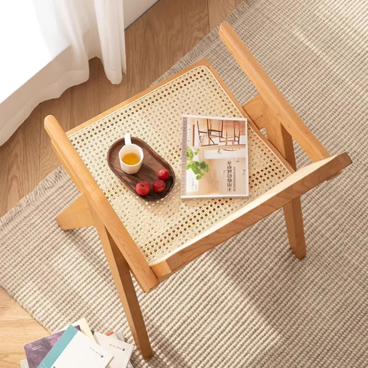 MAS-3173 Masdio Vintage Solid Wood Rattan Chair