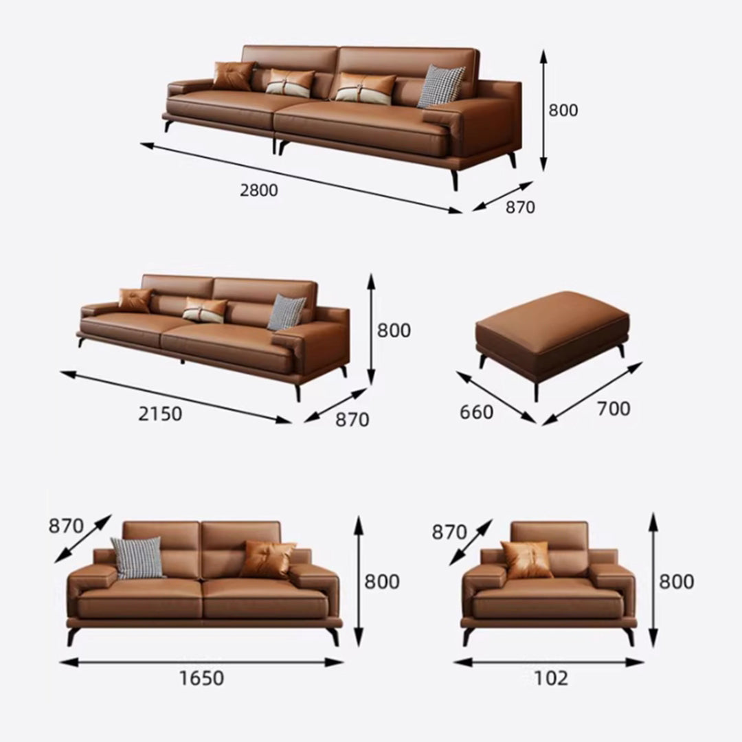 MAS-3177 Masdio Modern Leather Sofa