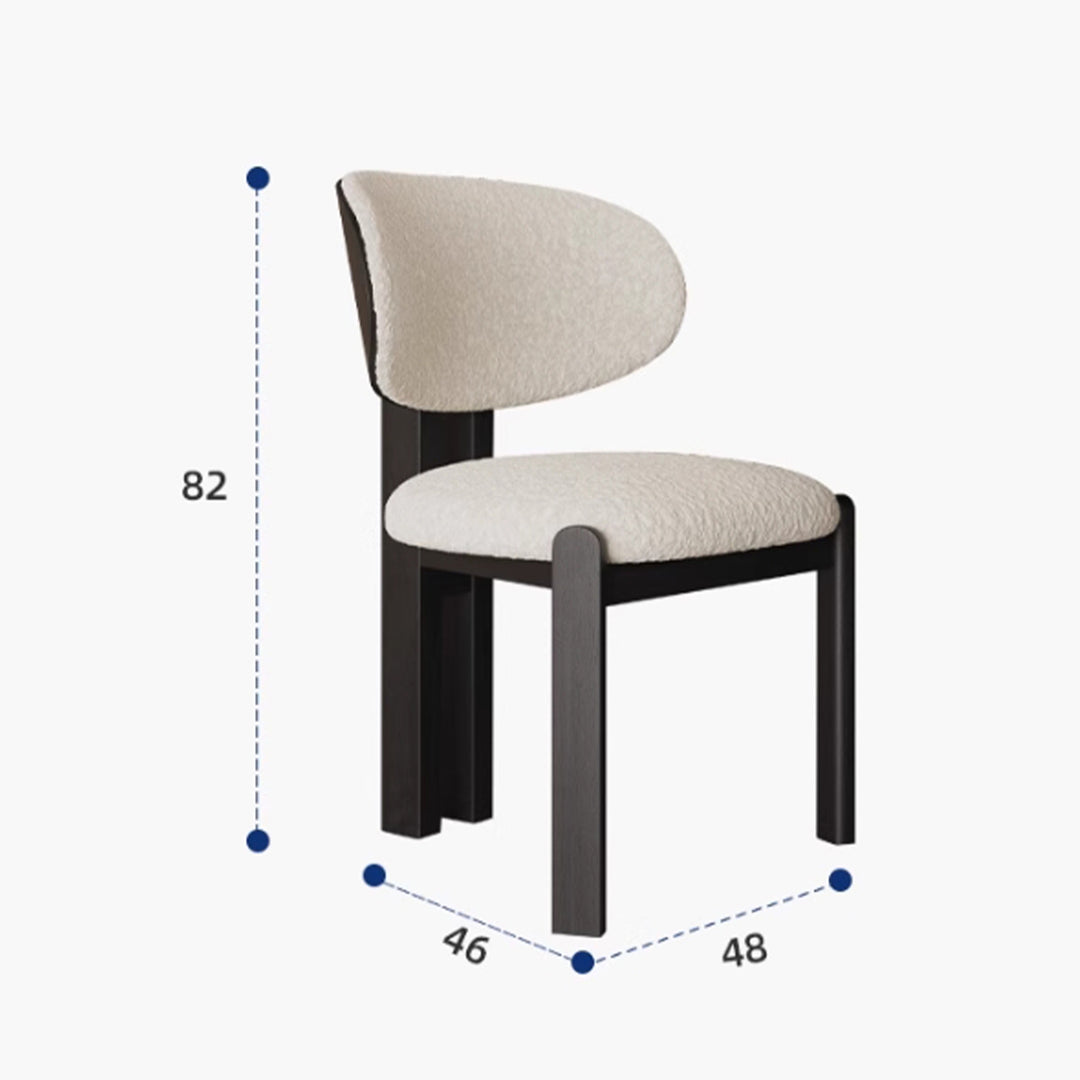 MAS-3184 Masdio Modern Boucle Dining Chair