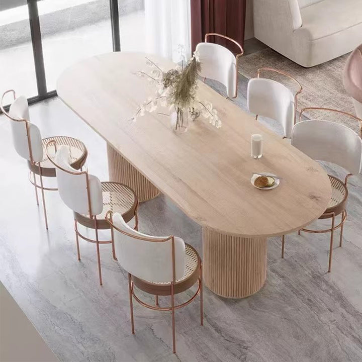 MAS-3194 Masdio Japandi Solid Wood Dining Table