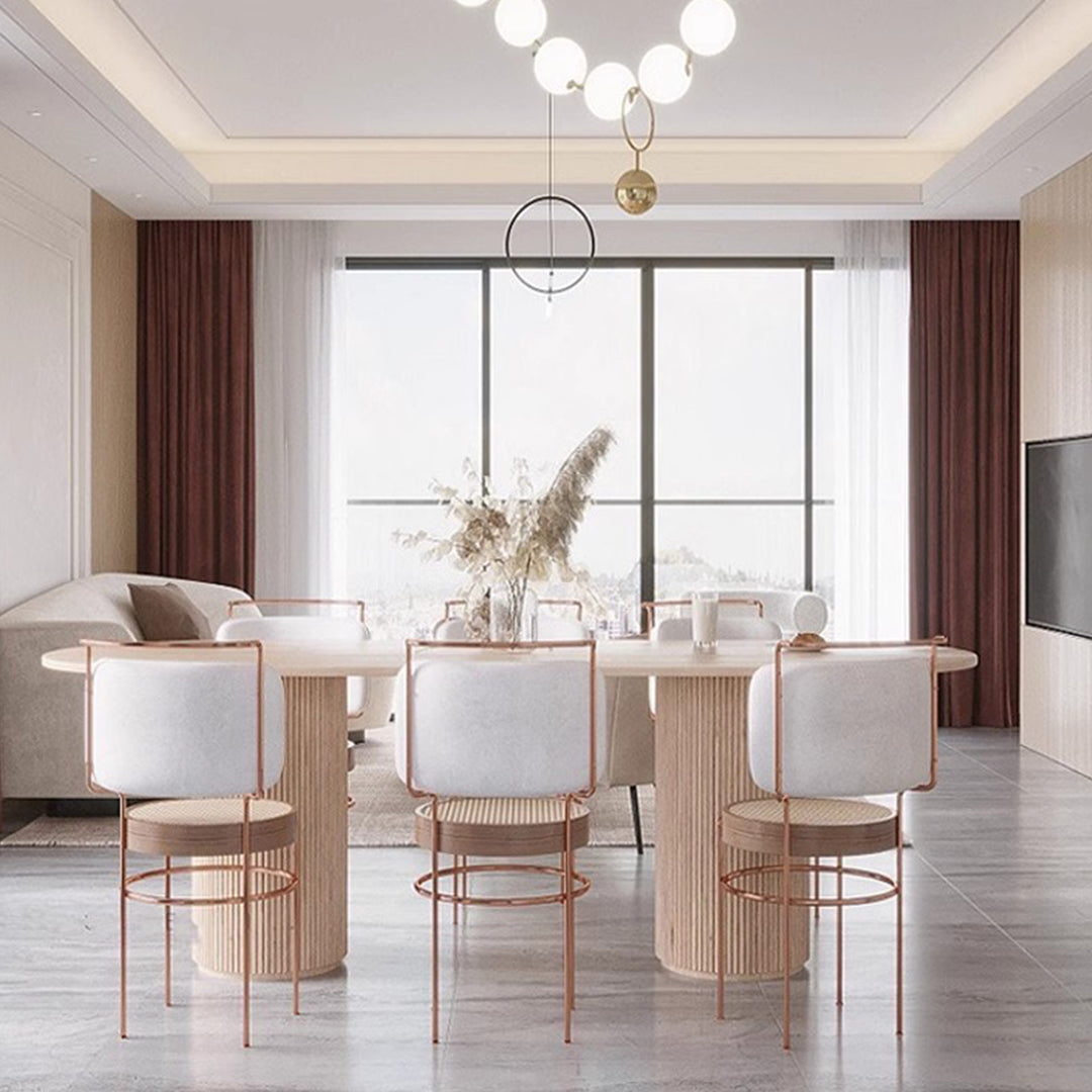 MAS-3194 Masdio Japandi Solid Wood Dining Table