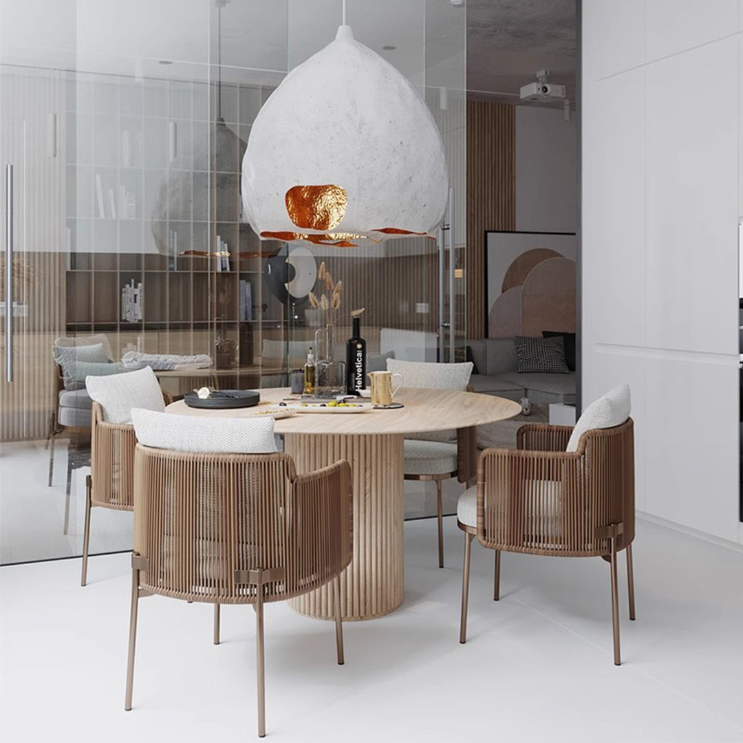 MAS-3194 Masdio Japandi Solid Wood Dining Table