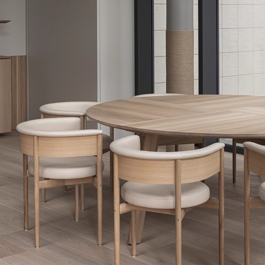 MAS-3199 Masdio Japandi Solid Wood Dining Chair