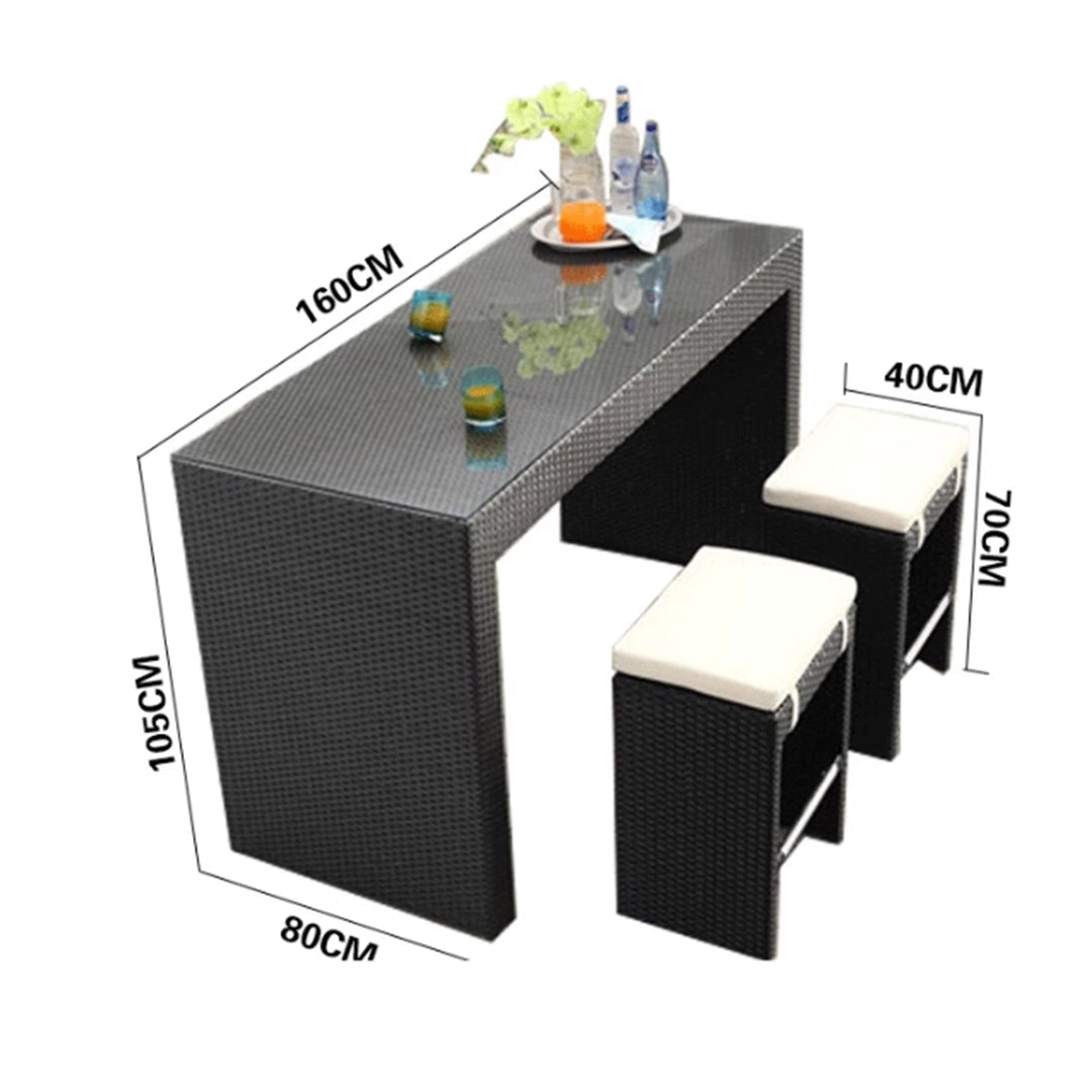 MAS-3202 Masdio Modern Outdoor Bar Table & Chairs