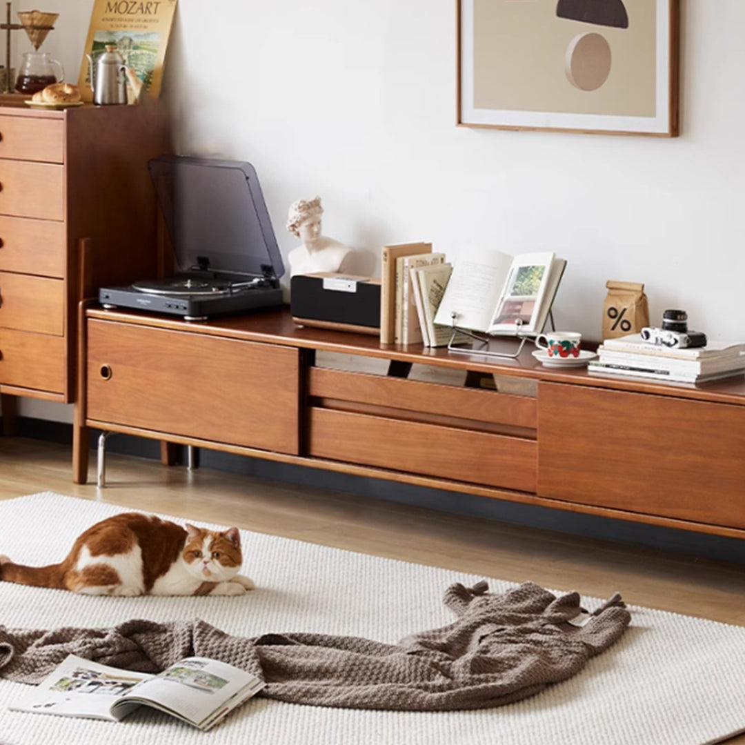 MAS-3264 Masdio Retro Solid Wood TV Console