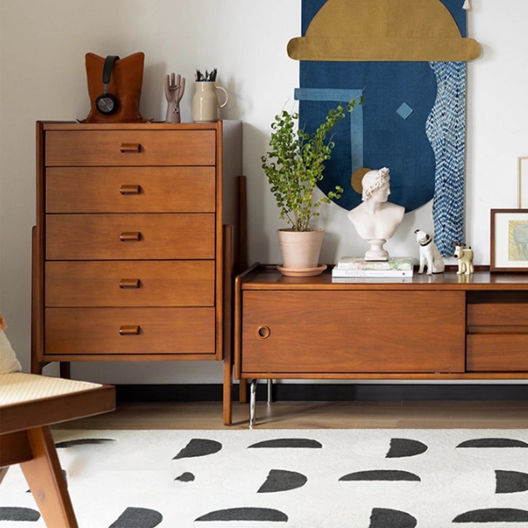 MAS-3264 Masdio Retro Solid Wood TV Console