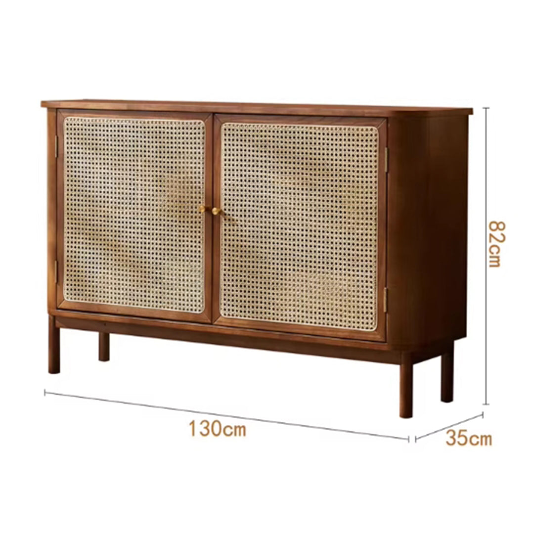MAS-3320 Masdio Solid Ash Wood Rattan Sideboard