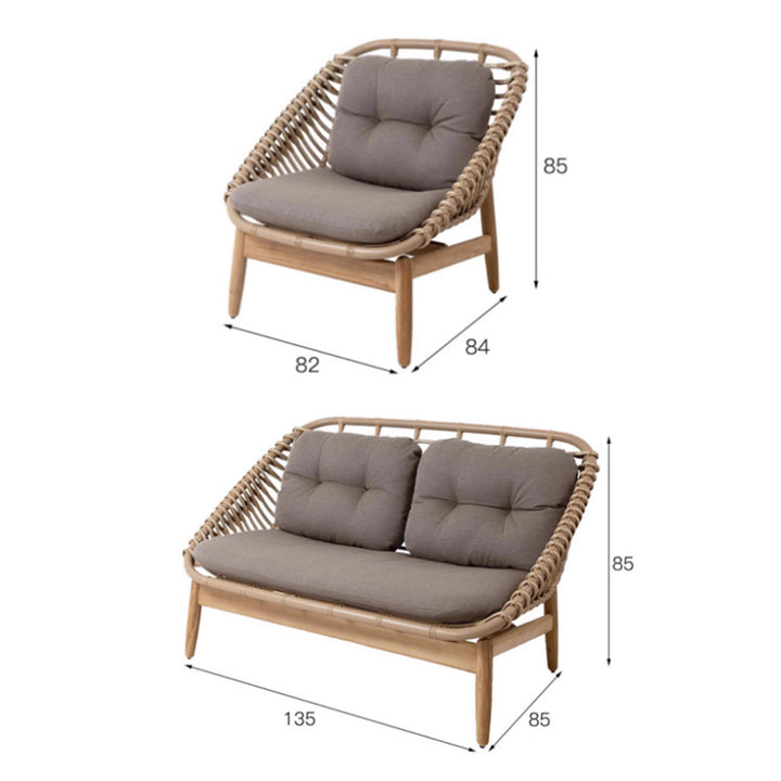MAS-3446 Masdio Modern Outdoor Rattan Sofa