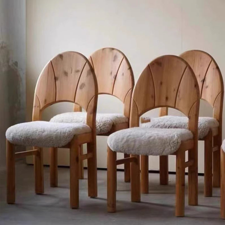 MAS-3457 Masdio Vintage Solid Wood Dining Chair