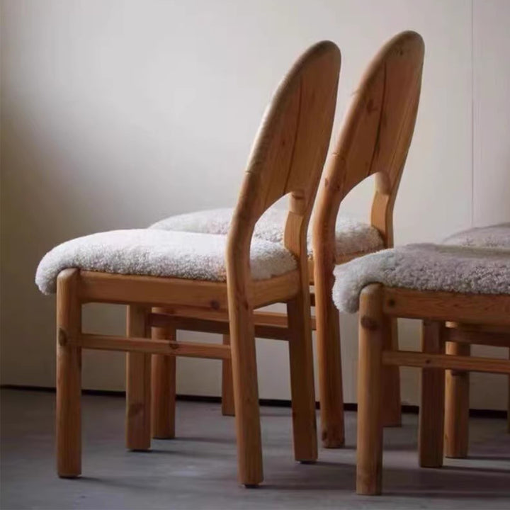 MAS-3457 Masdio Vintage Solid Wood Dining Chair