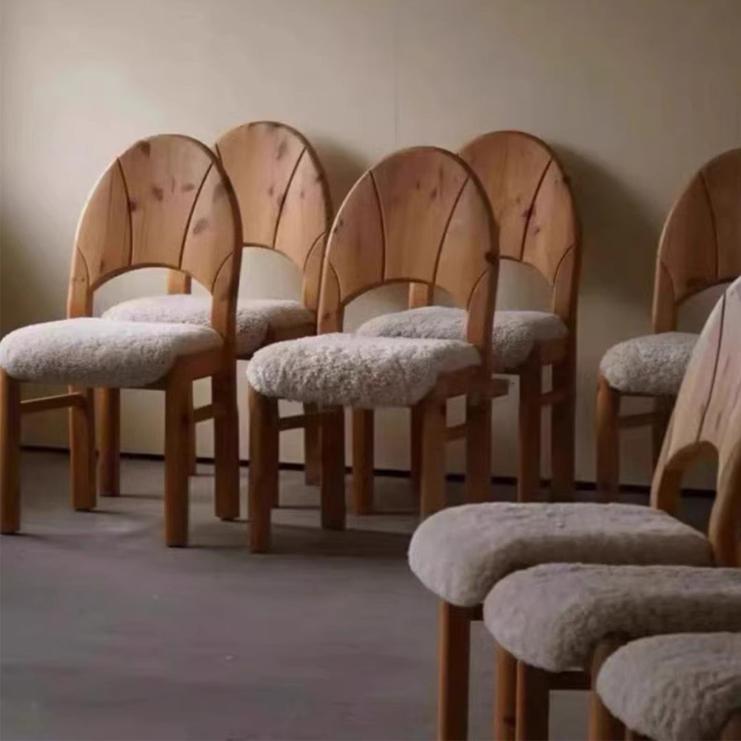 MAS-3457 Masdio Vintage Solid Wood Dining Chair