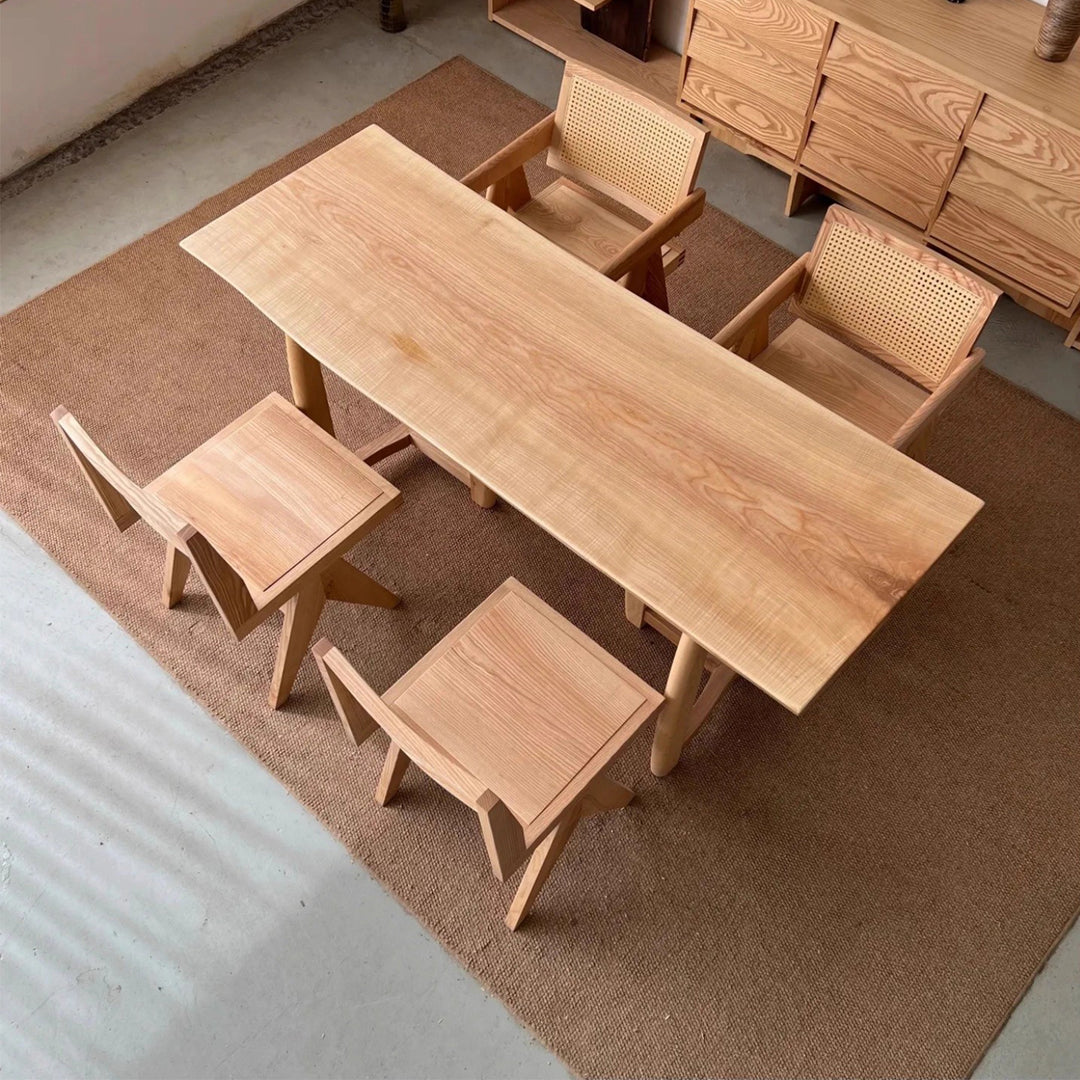 MAS-3596 Masdio Oak Wood Dining Table Slab