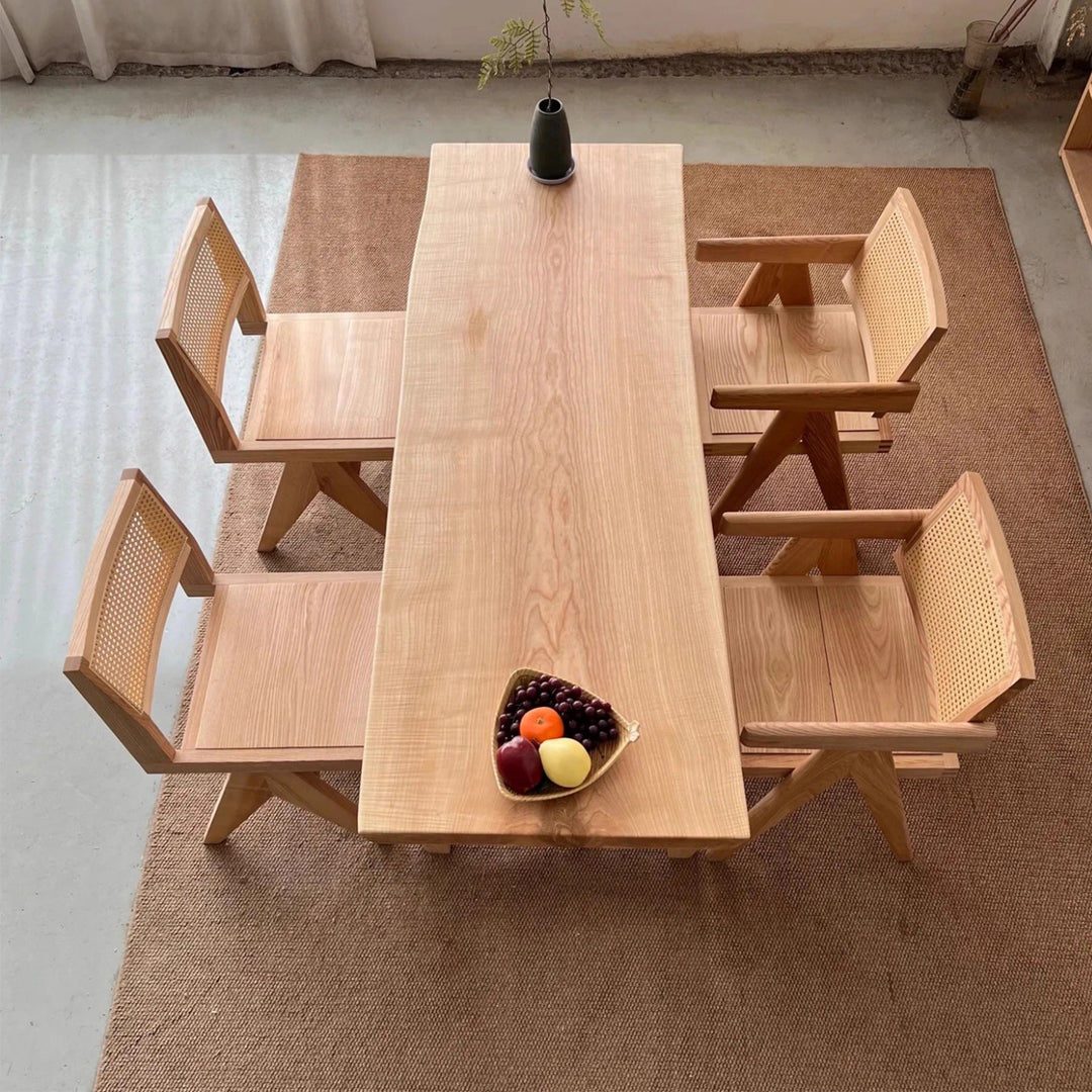 MAS-3596 Masdio Oak Wood Dining Table Slab