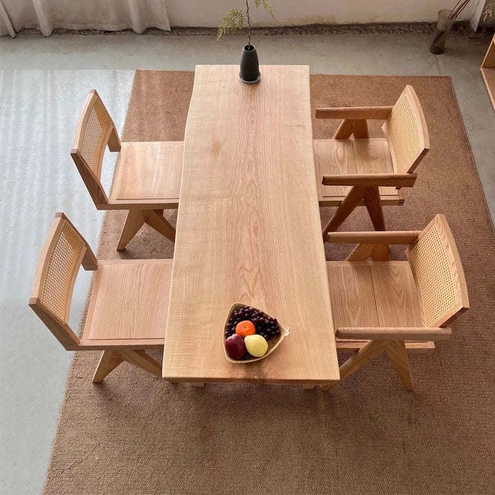 MAS-3596 Masdio Oak Wood Dining Table Slab