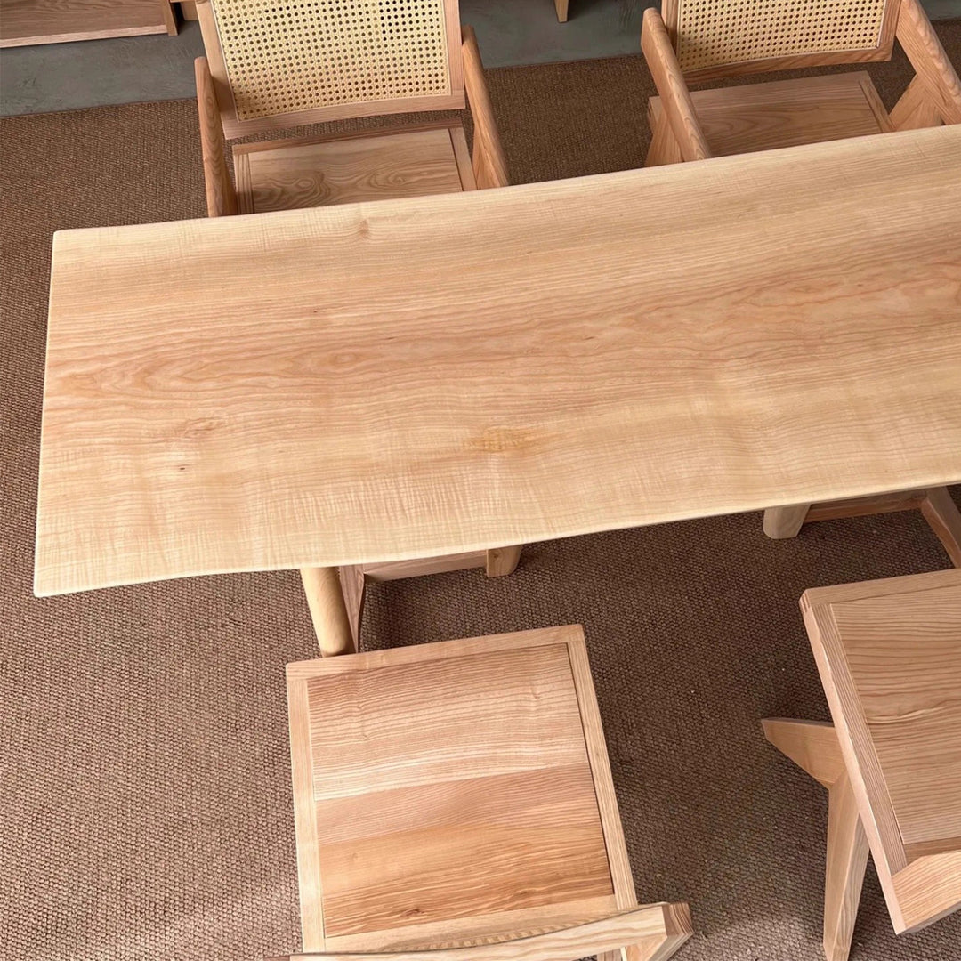 MAS-3596 Masdio Oak Wood Dining Table Slab