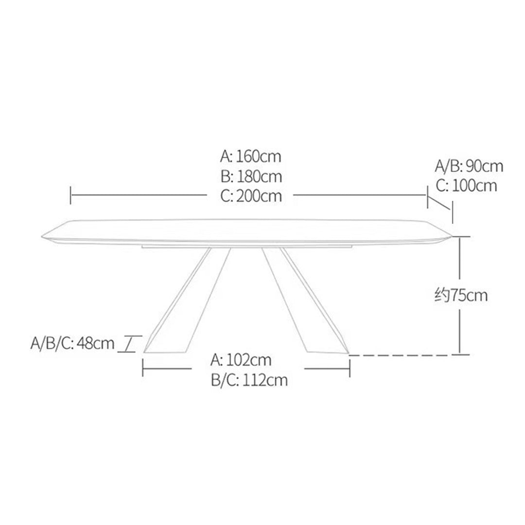MAS-3600 Masdio Modern Solid Wood Dining Table