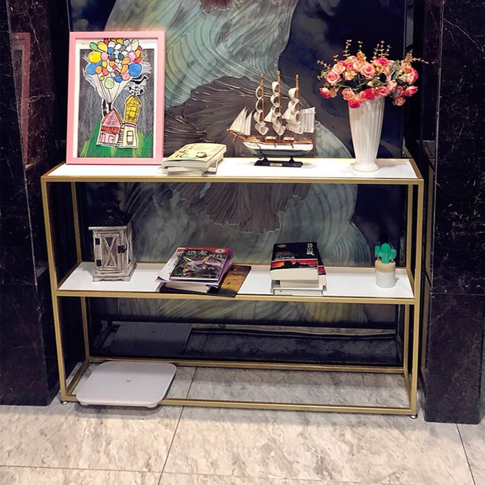 MAS-374 Masdio Sloane Multifunctional Console Table with Solid Marble Top Masdio