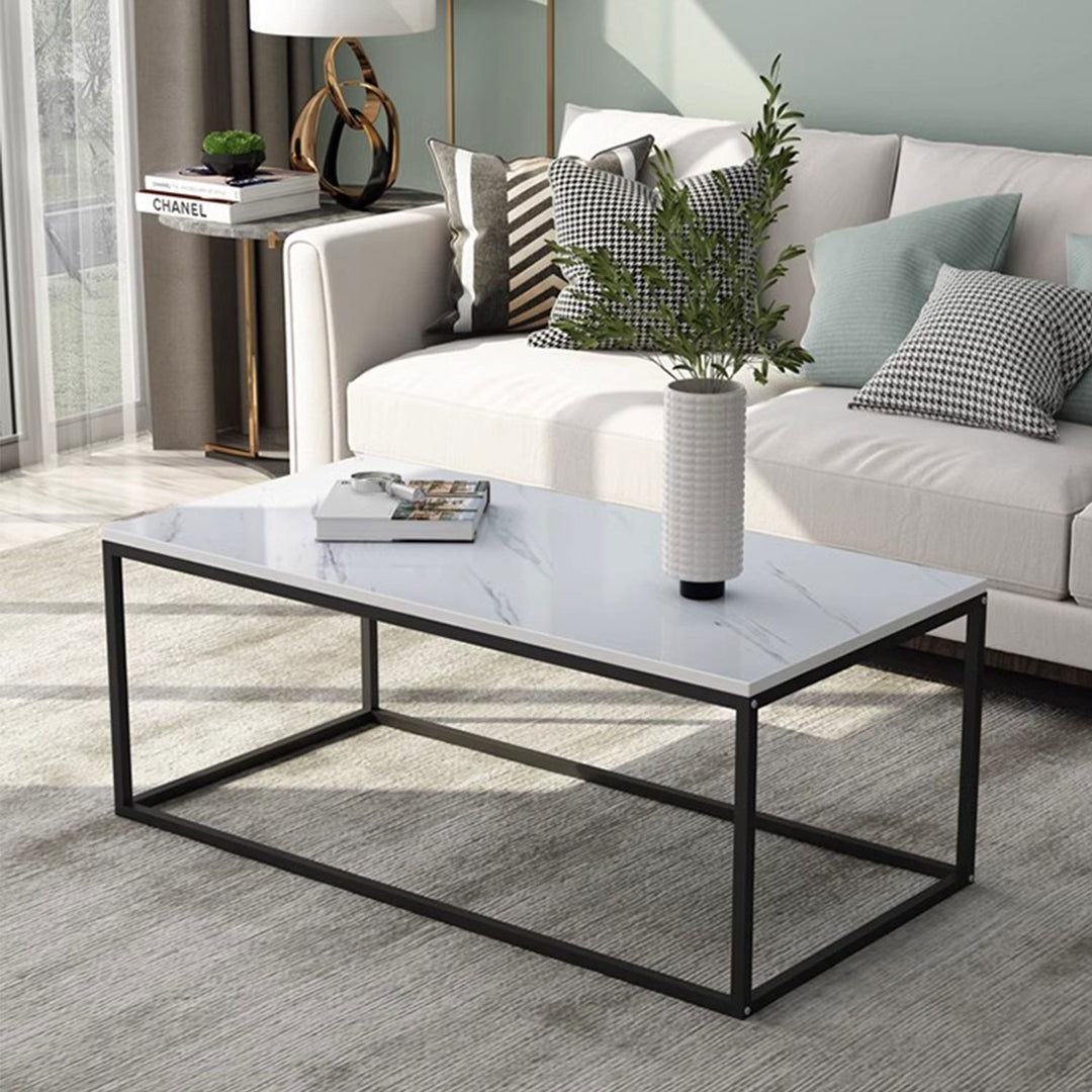 MAS-1388 Masdio Marble and Steel Minimalist Coffee Table Masdio