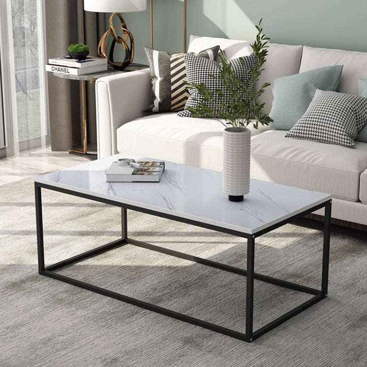 MAS-1388 Masdio Marble and Steel Minimalist Coffee Table Masdio