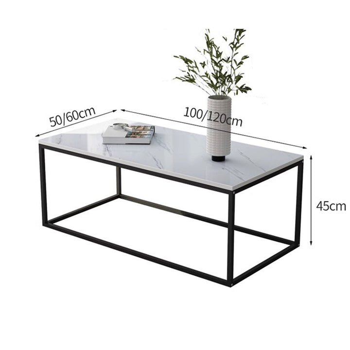 MAS-1388 Masdio Marble and Steel Minimalist Coffee Table Masdio