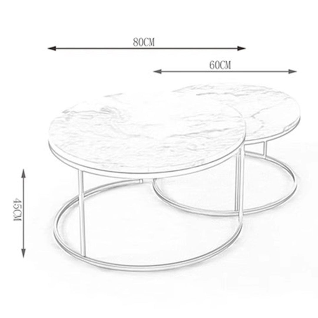 MAS-1383 Masdio Marble Round Coffee Table Masdio