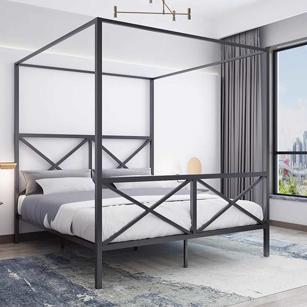Masdio Modern Industrial Canopy Bedframe Masdio