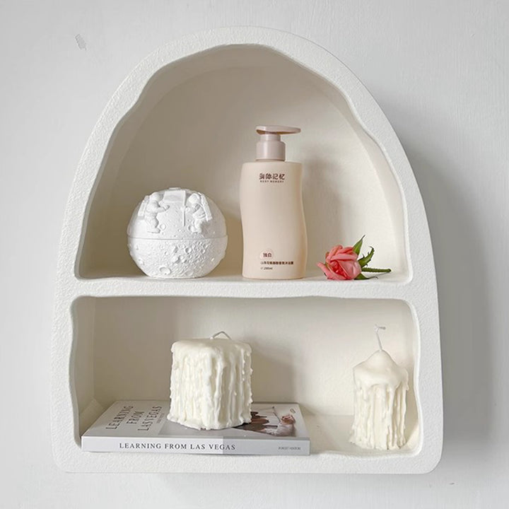 MAS-1329 Masdio Scandinavian White Arched Wall Cabine Masdio
