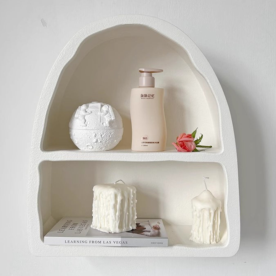 MAS-1329 Masdio Scandinavian White Arched Wall Cabine Masdio