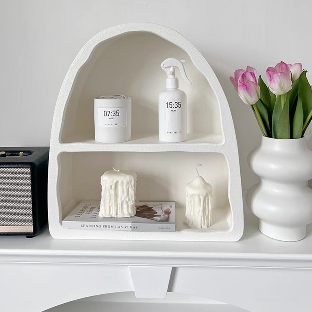 MAS-1329 Masdio Scandinavian White Arched Wall Cabine Masdio