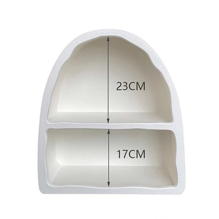 MAS-1329 Masdio Scandinavian White Arched Wall Cabine Masdio