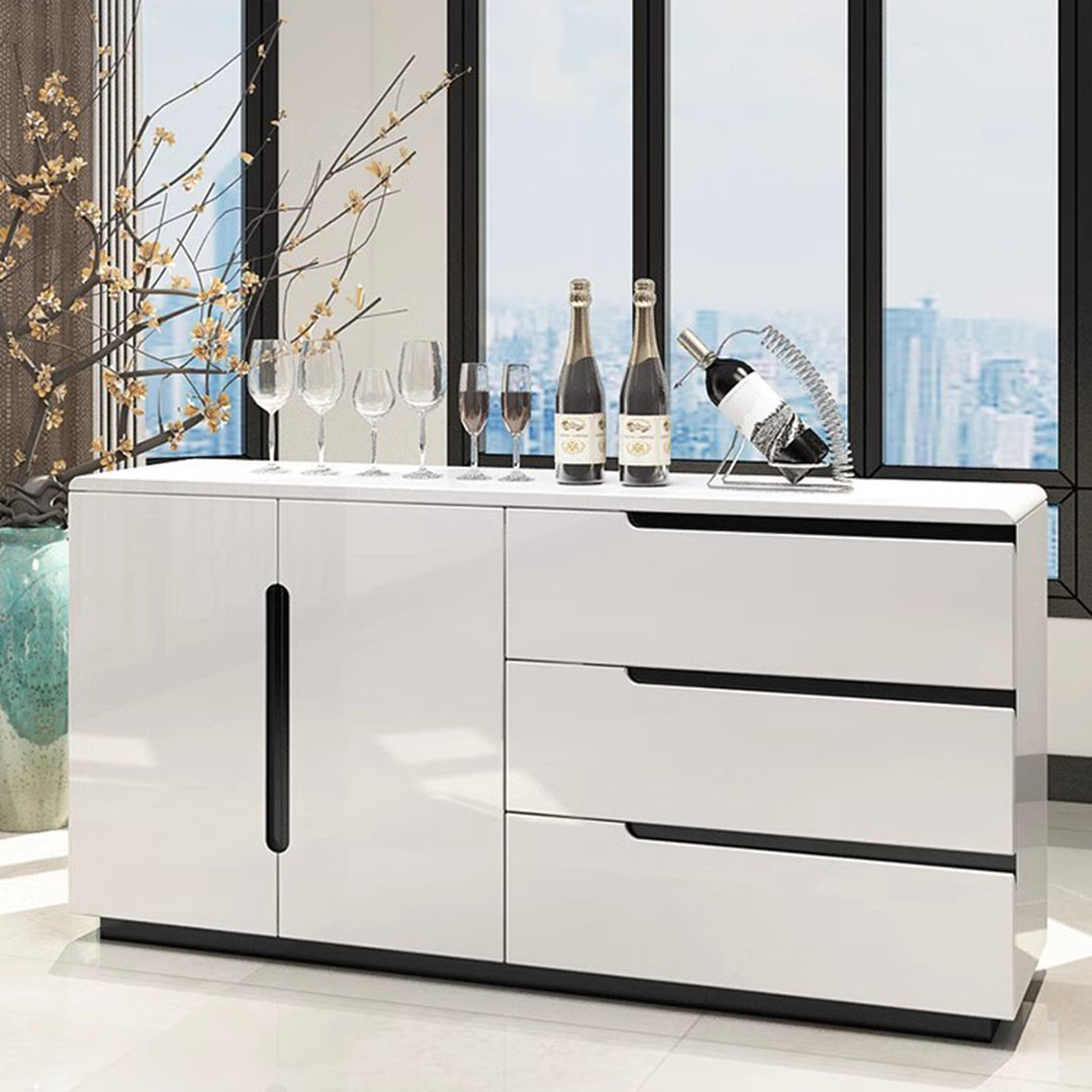 Masdio Simple modern sideboard, white baking paint storage ark Masdio