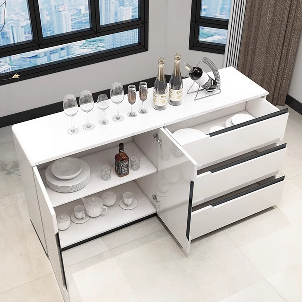 Masdio Simple modern sideboard, white baking paint storage ark Masdio