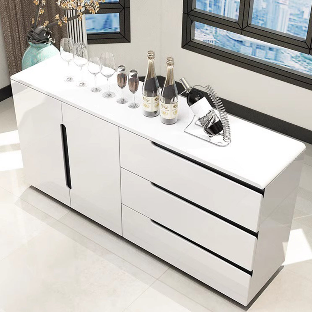 Masdio Simple modern sideboard, white baking paint storage ark Masdio