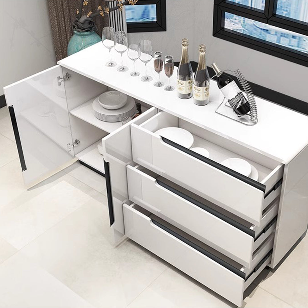 Masdio Simple modern sideboard, white baking paint storage ark Masdio