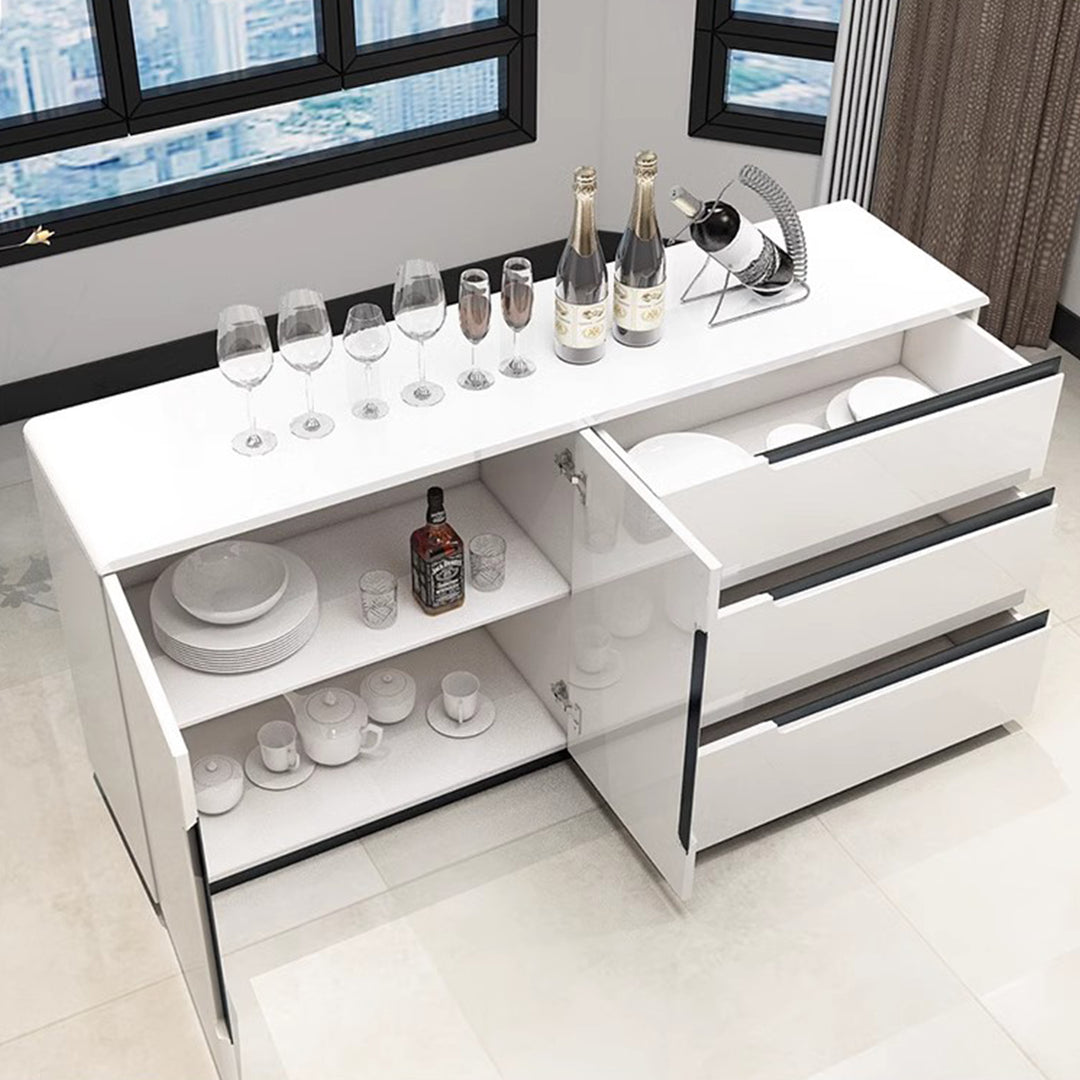 Masdio Simple modern sideboard, white baking paint storage ark Masdio