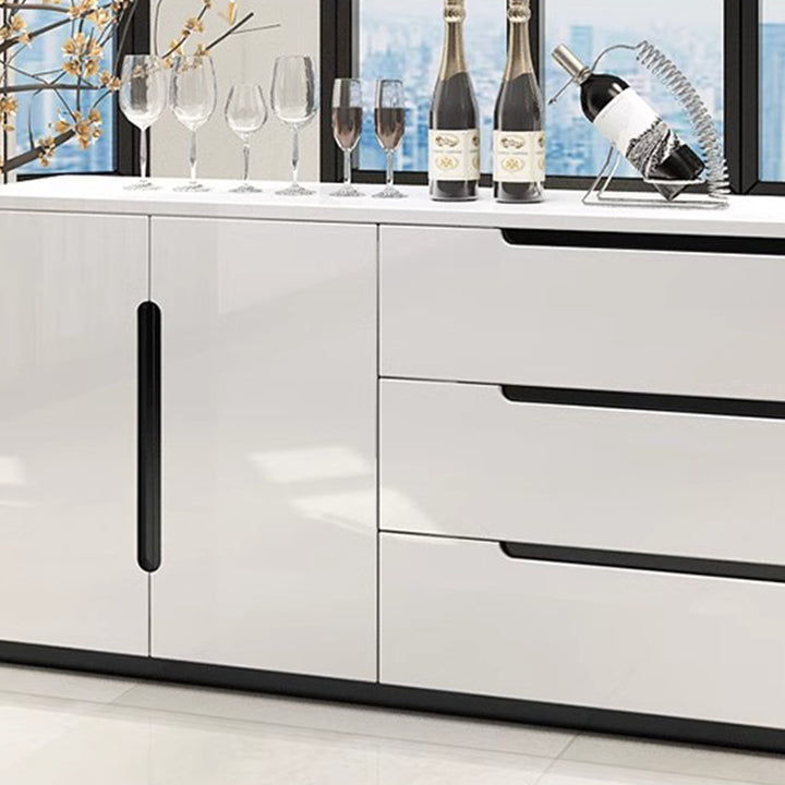 Masdio Simple modern sideboard, white baking paint storage ark Masdio