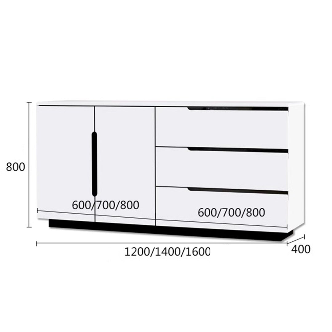 Masdio Simple modern sideboard, white baking paint storage ark Masdio