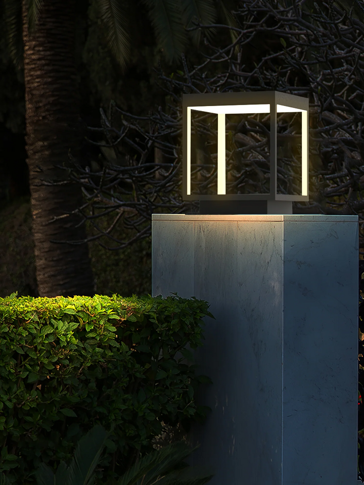 Masdio Square Frame Fence Post Garden Light Masdio