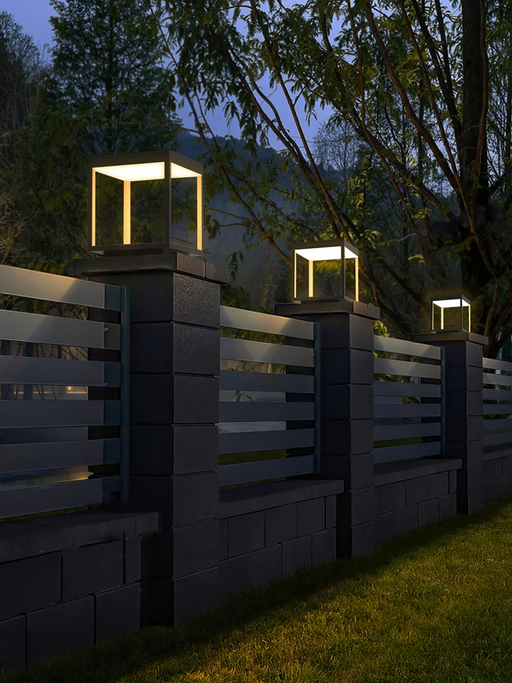 Masdio Square Frame Fence Post Garden Light Masdio