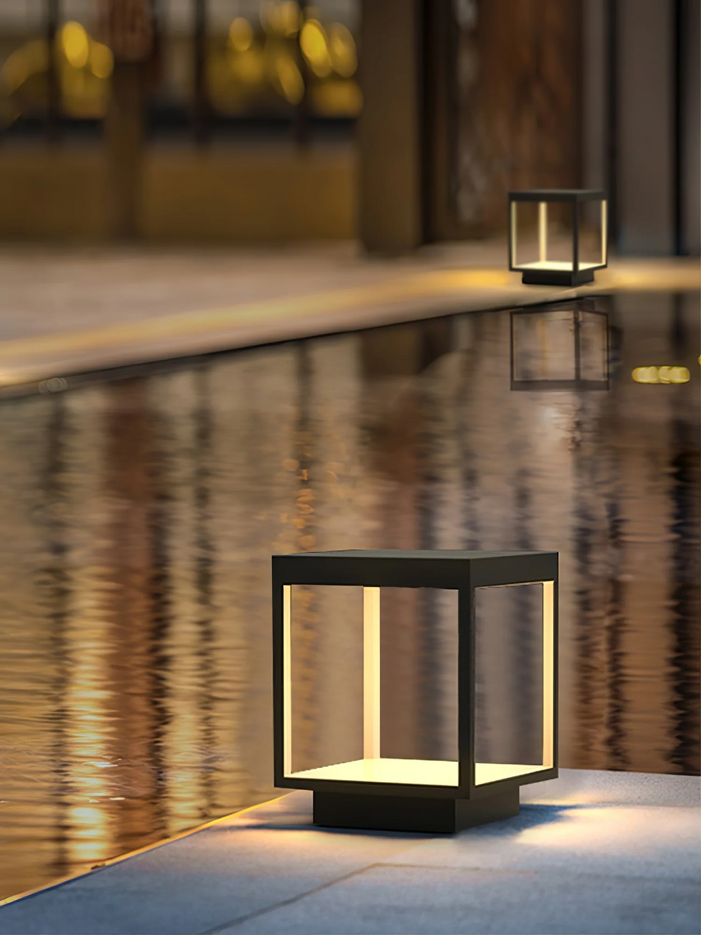 Masdio Square Frame Fence Post Garden Light Masdio